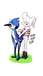 1boy 1futa 2025 2_toes 4_fingers anal anal_sex anthro ass avian balls beak big_penis bird_tail blue_body blue_feathers blue_jay boots cartoon_network cartoony cel_shading cloud cloudy_jay completely_nude_male doggy_style dominant_futa eyelashes frown frowning functionally_nude functionally_nude_futa functionally_nude_male futa/male futa_on_male futa_penetrating futadom grass half-closed_eyes hand_on_back hands_on_legs heel_boots interspecies itamigao jay_(bird) living_cloud long_legs male_penetrated malesub mordecai mordecai_(regular_show) motion_lines no_background non-human onomatopoeia outdoor_sex penis plap plap_(sound) ponytail raised_eyebrows regular_show saliva saliva_trail self_upload shorts shorts_down signature simple_background small_nose small_pupils standing standing_sex striped_clothing submissive_male sweat sweatdrop sweating tail talons tank_top toony triangle_mouth vein veiny_penis white_background white_body