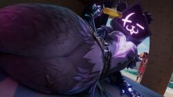 2girls 3d animal_ears bear bear_ears bear_girl belt breasts curvy epic_games eye_scar facial_scar female female_anthro female_focus female_only fortnite fortnite:_battle_royale fur furry furry_female furry_only hip_tuft holding_object hood laying laying_on_side legs_together looking_at_viewer melting_popsicle neckwear pink_body pink_fur poolside popsicle popsicle_melting presenting purple_body purple_fur raven_team_leader scar scar_across_eye scar_on_face shoulder_tuft tagme thiccfortnitesk thighs thighs_together tuft two-tone_fur