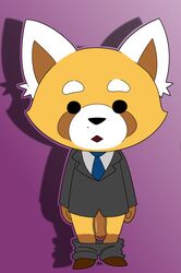 1boy aggressive_retsuko clothed clothing jerseydevil male male_only mammal pants_down partially_clothed penis red_panda resasuke smooth_fur solo_male