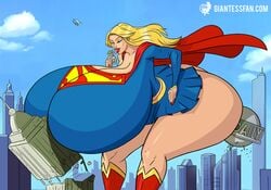 artist_request ass breasts city dc dc_comics destruction giantess gigantic huge_ass hyper hyper_breasts macro supergirl superman_(series) thick_thighs thunder_thighs