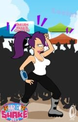 animated chesty_larue futurama harlem_shake purple_hair turanga_leela