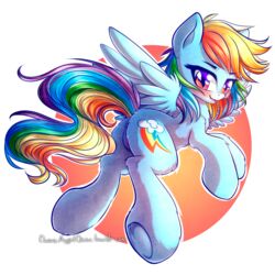 2018 ass chaosangeldesu cutie_mark digital_media_(artwork) equine feathered_wings feathers female feral friendship_is_magic fur hair hi_res hooves mammal multicolored_hair multicolored_tail my_little_pony pegasus pussy rainbow_dash_(mlp) rainbow_hair rainbow_tail solo underhoof url wings