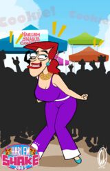 animated chesty_larue clean clothed cookie_falcone fugget_about_it harlem_shake milf red_hair