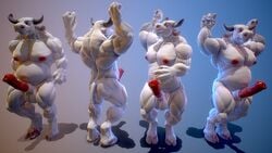 3d bovine cattle kruk male male_only mammal minotaur model muscular second_life solo_male