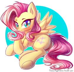 2018 ass chaosangeldesu cutie_mark digital_media_(artwork) equine feathered_wings feathers female feral fluttershy_(mlp) friendship_is_magic fur hair hi_res hooves looking_at_viewer mammal my_little_pony pegasus pussy solo underhoof url wings