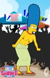 animated blue_hair chesty_larue harlem_shake marge_simpson milf solo the_simpsons