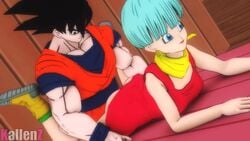 3d animated ass bulma bulma_briefs clothed_sex clothing dragon_ball dragon_ball_z kallenz mp4 no_sound son_goku source_filmmaker tagme video