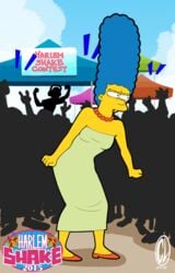 animated blue_hair chesty_larue harlem_shake marge_simpson milf solo the_simpsons