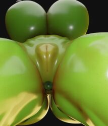 1girls 3d alternate_body_type big_ass big_breasts bottom_view elevenendless endlessillusion green_body green_hair green_skin huge_ass huge_breasts marvel marvel_comics nude_female she-hulk voluptuous