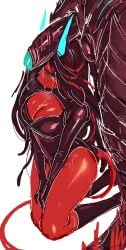 1boy 1girl1boy 1girls alternative_hairstyle armor aroused big_penis black_hair black_lipstick blue_horns blush blush_lines breast_cutout breasts cleavage cleavage_cutout clothed clothed_female clothing cutout demon demon_girl demon_horns dominant dominant_male dota_2 erect_penis erection female female_focus foreskin hair hair_over_one_eye hetero horn horns horny horny_sub humanoid lipstick looking_at_genitalia looking_at_penis male monster no_penetration obedience objectification official_alternate_hairstyle on_knees penis penis_awe penis_between_horns penis_on_head popisya precum precum_drip queen_of_pain red_hair red_skin rubbing rubbing_penis self_upload sex_slave slave solo_focus steam straight submissive submissive_female succubus sweat tagme tails terrorblade tongue tongue_out trusting two_tone_hair uncircumcised uncommon_stimulation used_as_an_object used_like_a_toy very_long_hair wavy_hair white_background