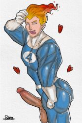 human torch from fantastic four by bellicc art