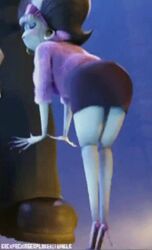 1girls 3d animated animated_gif ass ass_in_dress butt eunice_stein gif hotel_transylvania screen_capture screencap screenshot twerking