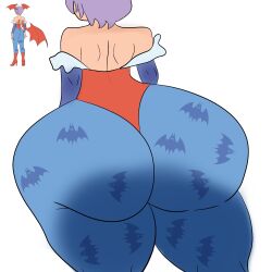 1girls ass ass_focus back_view big_ass curvydoodles darkstalkers dat_ass female huge_ass leotard lilith_aensland reference reference_image solo solo_female solo_focus thick thick_ass thick_thighs