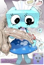 anonymous_male balls blue_body blue_dress blush cum_drip cum_on_body cum_on_clothes cum_on_hand cumming dandy's_world dandys_world disgusted fat_cock female finger_in_foreskin foreskin freckles goatboydraws god_i_wish_that_were_me grossed_out hairy_balls happy_trail holding_head large_penis larger_male low_hanging_balls male musk musk_clouds musky_cock penis pubic_hair pubic_hair_on_face pulling_back_foreskin roblox roblox_game size_difference smaller_female smegma smelly speech_bubble swirly_eyes thought_bubble tisha_(dandy's_world) tongue_out uncircumcised uncomfortable