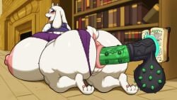 ahe_gao anal anal_sex animated anthro anus ass balls belly big_balls big_belly big_breasts big_butt big_nipples big_penis breasts dalwart deltarune duo female feral genitals huge_balls huge_belly huge_breasts huge_butt huge_cock huge_thighs looking_pleasured magic male male/female nasty_(dalwart) nipples oatmealpecheneg penetration penis puffy_anus tagme thick_thighs toriel undertale_(series)