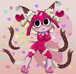 blush breasts candy chocolate dandy's_world female ice_cream nipples pinata presenting_breasts presenting_pussy pussy red_skin roblox roblox_game short_hair showing_breasts showing_pussy solo_female tagme_(artist) vagina yatta_(dandy's_world)