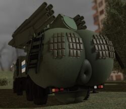 3d_(artwork) anus armor_plates ass balls big_anus big_balls big_butt car digital_media_(artwork) dire_car dire_machine dire_vehicle genitals hi_res huge_anus huge_balls huge_butt hyper hyper_anus hyper_balls hyper_butt hyper_genitalia living_car living_machine living_vehicle machine male military_vehicle plant rear_view solo vehicle willie_piv