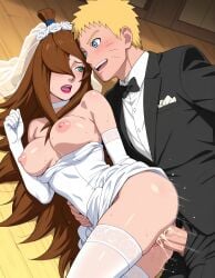 1boy 1girls ai_generated arm_gloves big_ass big_breasts blue_eyes boruto:_naruto_next_generations breasts bride brown_hair cheating cheating_husband cheating_on_wedding_day church cleavage clothed_sex clothing cuddling cum cum_in_pussy cum_inside curvaceous curvy curvy_body curvy_female curvy_figure dress female female_focus gloves green_eyes hourglass_figure indoors light-skinned_female light-skinned_male light_skin lipstick looking_at_another looking_at_viewer lying_on_floor lying_on_person lying_on_side makeup male mature mature_female mei_terumi milf moaning narugirlshot naruto naruto_(series) naruto_shippuden oppai penetration penis pussy revealing_clothes sex sex_on_floor spoon_position spooning stockings suit_and_tie uzumaki_naruto vaginal_penetration vaginal_sex veil very_long_hair viewed_from_above voluptuous waist_grab wedding wedding_dress wedding_veil whisker_markings white_dress wide_hips yellow_hair
