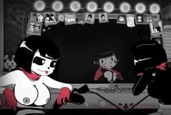 bonbon_(derpixon) breasts chuchu_(derpixon) female fnf fnf_mod fnf_mods friday_night_funkin friday_night_funkin_mod mime mime_and_dash mime_girl
