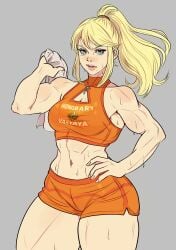 samus aran from metroid by yoracrab