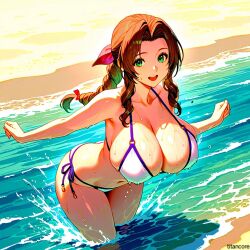 aerith gainsborough from final fantasy by (titancore)