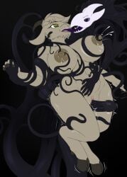 anthro arty_(ascendedarty) auri_(thehuskylord) avian bird bovid caprine corvid duo female goat goo_transformation hand_holding heart_eyes heart_symbol hi_res male male/female mammal oscine passerine sex tagme tentacle thehuskylord thigh_sex transformation