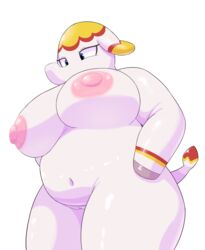 2018 absurd_res animal_crossing anthro anthrofied belly big_breasts biped blue_eyes braffy breasts elephant eyelashes female front_view fupa grey_hooves half-closed_eyes half-length_portrait hands_on_hips hi_res hooves huge_breasts japanese looking_down low-angle_view mammal margie_(animal_crossing) multicolored_skin multicolored_tail navel nintendo nipples nude obese obese_female overweight overweight_female pink_nipples portrait puffy_nipples pussy red_skin red_stripes red_tail shadow shiny simple_background solo standing striped_skin stripes tail_tuft thick_thighs trunk tuft video_games white_background white_pussy white_skin white_tail wide_hips yellow_skin yellow_stripes yellow_tail