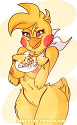toy chica (fnaf) from five nights at freddy's by feathers-ruffled