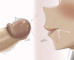 1boy 1girls blush breasts closed_mouth cum cum_in_mouth eru_nabura female hispanic_virtual_youtuber indie_virtual_youtuber latam_virtual_youtuber light-skinned_female light-skinned_male light_skin lips long_hair male/female nagamma naked naked_female nude nude_female penis virtual_youtuber vtuber vtuberfanart young younger_female