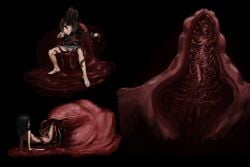 1girls eaten_then_fucked female fucked_then_eaten human imminent_vore inside_creature internal_view interspecies monster monster_on_female original tagme tentacle tentacle_sex vore vorentacle x-ray