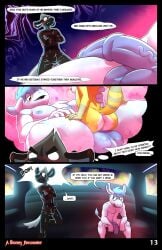 1girls 2boys aggressive_retsuko ass balls breasts female haida haida_(aggretsuko) male nude penis randoramble retsuko tadano_(aggretsuko) tagme