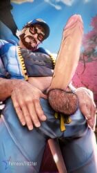 1boy 3d 3d_(artwork) 3d_artwork bara beard big_cock big_dick big_penis boner cap cherry_blossoms clothed cock daddy dick dick_out dilf erect erect_cock erect_dick erect_penis erection f0-star fantastic_four hairy_arms hairy_balls hairy_testicles huge_cock huge_dick huge_penis looking_at_viewer male male_only marvel marvel_rivals moustache mr_fantastic mr_fantastic_(dad-tastic_reed) mr_fantastic_(marvel_rivals) penis pubes public public_indecency reed_richards reed_richards_(marvel_rivals) smiling smiling_at_viewer solo solo_male sunglasses tagme thick_cock thick_dick thick_penis