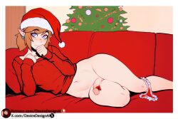 1boy 1femboy ai_generated artist_name blonde_hair blue_eyes blush bottomless bow bow_panties breasts brown_hair christmas christmas_tree clothing collarbone couch desiredesignai earrings erection feet_out_of_frame femboy foreskin fur-trimmed_headwear futanari hat hi_res high_quality high_resolution highres indoors jewelry large_penis link link_(breath_of_the_wild) link_(tears_of_the_kingdom) long_sleeves looking_at_viewer lying male male_focus navel no_pants on_couch on_side otoko_no_ko panties panties_around_one_leg panty_pull patreon_logo patreon_username penis pillow pointy_ears ponytail red_bow red_headwear red_panties red_sweater ribbon santa_hat small_breasts solo stable_diffusion sweater testicles the_legend_of_zelda trap underwear zelda_(breath_of_the_wild) zelda_(tears_of_the_kingdom) zelda_(twilight_princess)