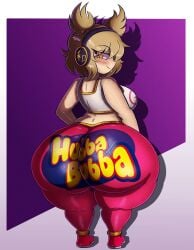 ass ass_bigger_than_head ass_focus big_ass big_butt big_thighs blonde_hair bottom_heavy bubble_ass bubble_butt clothed clothing earmuffs erofabist fabstdraws female female_focus female_only fully_clothed hair hubba_bubba hubba_bubba_bubble_butt huge_ass huge_butt huge_thighs hyper hyper_ass hyper_butt hyper_thighs looking_at_viewer looking_back looking_back_at_viewer massive_ass massive_butt massive_thighs novelty_pants simple_background smile solo solo_female solo_focus text thick thick_ass thick_legs thick_thighs thighs tight_clothing touhou toyosatomimi_no_miko voluptuous voluptuous_female wide_hips yellow_eyes