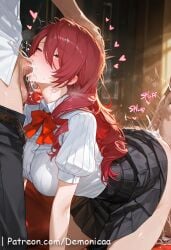 1girls 2boys ai_generated big_ass big_breasts blush breasts cum cum_in_mouth cum_in_pussy cum_inside demonicaa doggy_style dominant_female earrings female female_on_cloth huge_breasts indoors looking_at_viewer male male_pov mature mature_female mitsuru_kirijo multiple_boys multiple_penises open_mouth paizuri penis penis_in_mouth penis_in_pussy persona persona_3 persona_3_portable persona_3_reload pov_male pov_paizuri pussy red_eyes red_hair red_nails tagme titjob