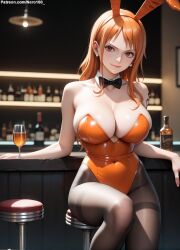 1girls 2d ai_generated ass athletic athletic_female bare_shoulders belly big_ass big_breasts bunny_ears bunny_girl bunnysuit cleavage curvy curvy_figure cute cute_face detailed eyelashes eyeshadow female female_only fit fit_female focus ginger ginger_hair high_quality huge_breasts large_breasts legs light-skinned_female light_skin lips lipstick long_hair looking_at_viewer makeup mascara mature midriff nami nami_(one_piece) nero100 one_piece orange_eyes orange_hair pale-skinned_female pale_skin playboy_bunny posing post-timeskip sagging_breasts seductive seductive_look sexy_pose stable_diffusion tagme thick_ass thick_butt thick_thighs thighs wide_hips