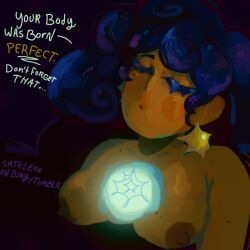 breasts cookie_run cookie_run_kingdom curvy female female_focus moles moonlight moonlight_cookie night psa self_love smthleon stars