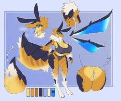 1girls ai_assisted anus areolae arthropod arthropod_abdomen arthropod_abdomen_genitalia arthropod_abdomen_pussy artlegionary blue_eyes bra breasts breasts_bigger_than_head edit edited fur hips huge_breasts large_areolae large_breasts open_mouth original_character panties saliva sports_bra thick_thighs thighs third-party_edit tongue vagina wide_hips wings