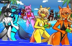 1other 2026 3boys 5girls airiin220 beach beach_episode big_breasts bikini breasts bulge bullet_n_board comely_material_morning cyan_(horse_race_test) door_knob_(horse_race_tests) downtown_skybox female femboy furry furry_only horse_race_tests jovial_merryment leotard lightning_strikes_thrice male nonbinary nosebleed resolute_mind_afternoon superstitional_realism swimsuit tomboy twink water yaoi yaoi_with_female_audience