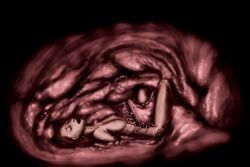 1girls eaten_then_fucked female human inside_creature internal_view interspecies looking_pleasured moaning moaning_in_pleasure monster monster_on_female original pleasure_face tagme tentacle tentacle_sex vore vorentacle