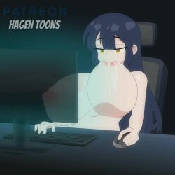 1girls 2026 2d 2d_animation animated animation areola areolae artist_name audrey_(hagen_toons) bangs bare_shoulders bedroom_eyes belly belly_button big_breasts breast_sucking breastfeeding breasts breasts_bigger_than_head curvaceous curvy curvy_body curvy_female curvy_figure drinking_breastmilk drinking_milk drinking_own_milk female female_only hagen_toons hi_res highres hourglass_figure huge_breasts lactating lactation large_breasts long_hair loop looping_animation meme milking naked naked_female navel nipples nude nude_female nudity original original_character parted_bangs patreon patreon_username puffy_nipples self_sucking short_video shorter_than_30_seconds solo solo_female sound stomach straight_hair sucking_breasts sucking_breasts_meme sucking_nipples sucking_own_breasts sucking_own_nipple tagme video voluptuous voluptuous_female watermark yellow_eyes