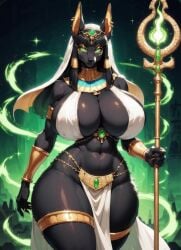10_seconds ai_animation ai_generated ai_video anthro anthro_female anubian_jackal anubis aura black_fur bouncing_breasts cleavage egyptian_clothing egyptian_goddess egyptian_headdress egyptian_jackal egyptian_jewelry egyptian_mythology furry gigantic_breasts goddess green_eyes high_quality holding_staff jackal looking_at_viewer magic moonchild41 no_sound smiling_at_viewer snout swaying_hips tagme thick_thighs video voluptuous_anthro voluptuous_female walking_towards_viewer wide_hips