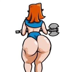 1girls animated ass ass_focus big_breasts breasts clash_(series) clash_of_clans clash_royale loop pancakes_fp pussy solo supercell tagme valkyrie_(clash_of_clans) video walking