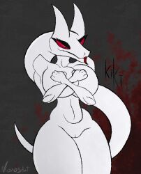 alien art ass blood breasts female female_only morosart naked ocmoros_art pussyassbuttboobboobs snake