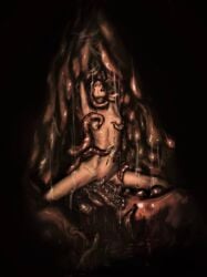 1girls eaten_then_fucked female human inside_creature internal_view interspecies looking_pleasured moaning moaning_in_pleasure monster monster_on_female original pleasure_face tagme tentacle tentacle_sex vore vorentacle