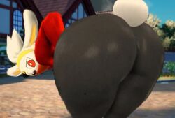 ai_assisted ai_generated ass_focus ass_slap big_ass black_body bunny_ears female furry pokemon pokemon_(species) raboot roussil97 shorter_than_30_seconds sound tagme video wyimstuck_(artist)