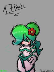 big_breasts casual_nudity cleavage female female_only friday_night_funkin mitori_(vs_human_impostor) r_4_l_p_h sideass underboob vs_human_impostor