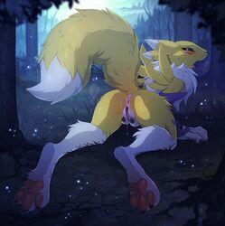 renamon from digimon by hioshiru