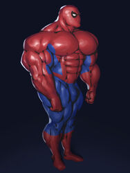 bara big_muscles bulge flaccid male male_only marvel muscles muscular muscular_male ripped-saurian solo solo_male spider-man spider-man_(series) superhero