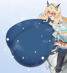 1girls barghest_(gawain)_(fate) breast_expansion breasts comic fate/grand_order fate_(series) female hitama textless